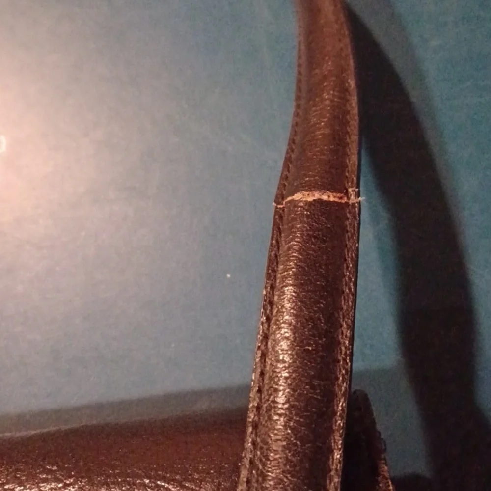 Wilsons Pelle Studio Genuine Leather Briefcase Black Vintage Hipster